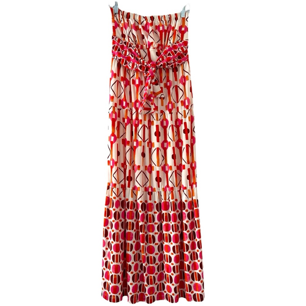 Donna Morgan Women’s Strapless Resortwear Maxi Dress Sz 6